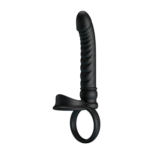 PRETTY LOVE - VIBRATEUR ANAL MERRITT AVEC ANNEAU ET VIBRATION NOIR