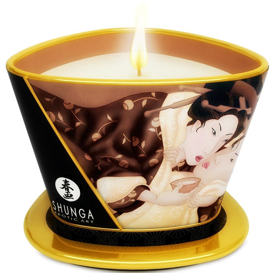 SHUNGA - BOUGIE DE MASSAGE AU CHOCOLAT MINI CARESS BY CANDELIGHT 170 ML SHUNGA CANDLES