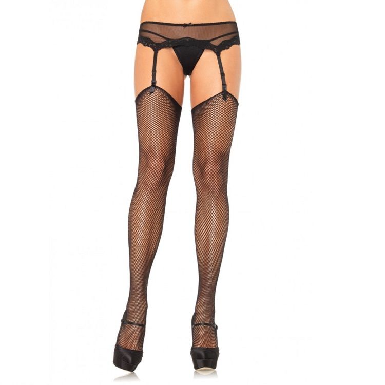LEG AVENUE - BAS NET SANS SILICONE AUTO-ADHÉSIF SUPÉRIEUR LEG AVENUE HOSIERY