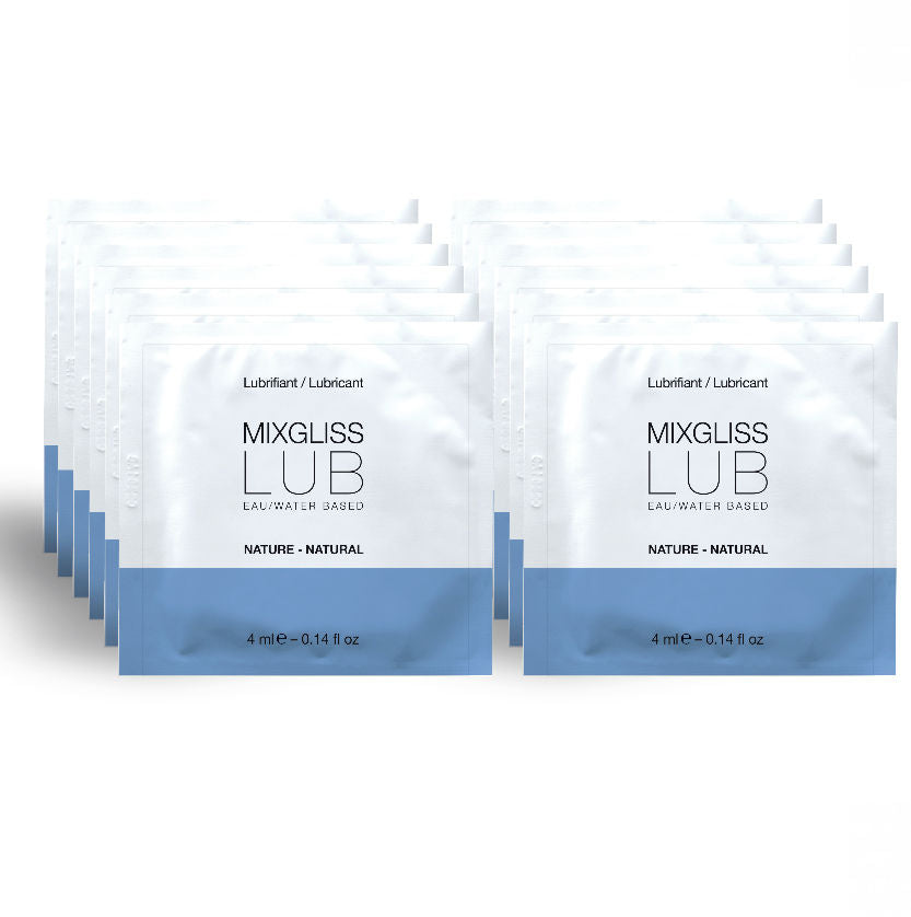 MIXGLISS - LUBRIFIANT NATUREL BASE D'EAU 12 UNIDOSE 4 ML MIXGLISS