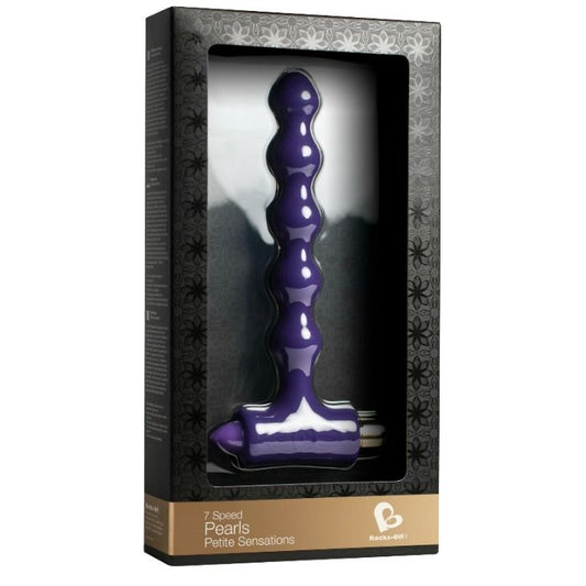 ROCKS-OFF - PLUG ANAL AVEC VIBRATION ET PERLES RIVERLES PETITE SENSATIONS ROCKS-OFF