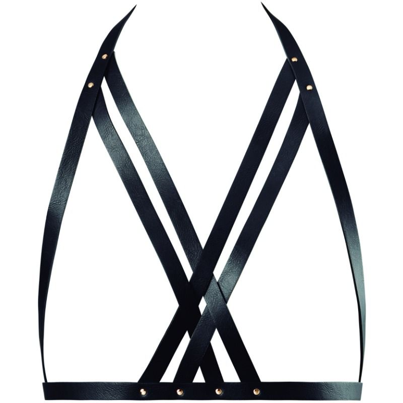 BIJOUX INDISCRETS MAZE - SOUTIEN-GORGE LICOL HARNAIS NOIR BIJOUX MAZE