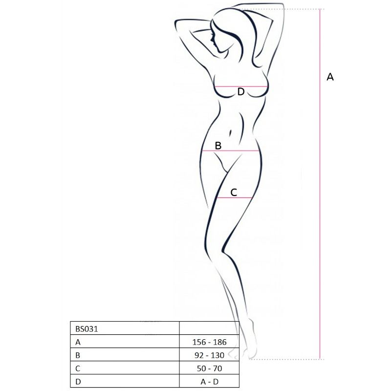 PASSION - FEMME BS031 BODYSTOCKING ROUGE TAILLE UNIQUE PASSION WOMAN BODYSTOCKINGS