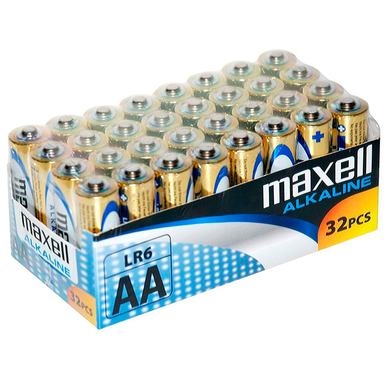 MAXELL - PILE ALCALINA AA LR6 PACK*32 UDS MAXELL