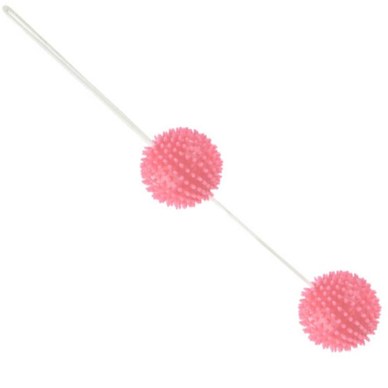 BAILE - BALLES TEXTURÉES ROSE PROFONDEMENT PLAISIR 3.6 CM BAILE STIMULATING