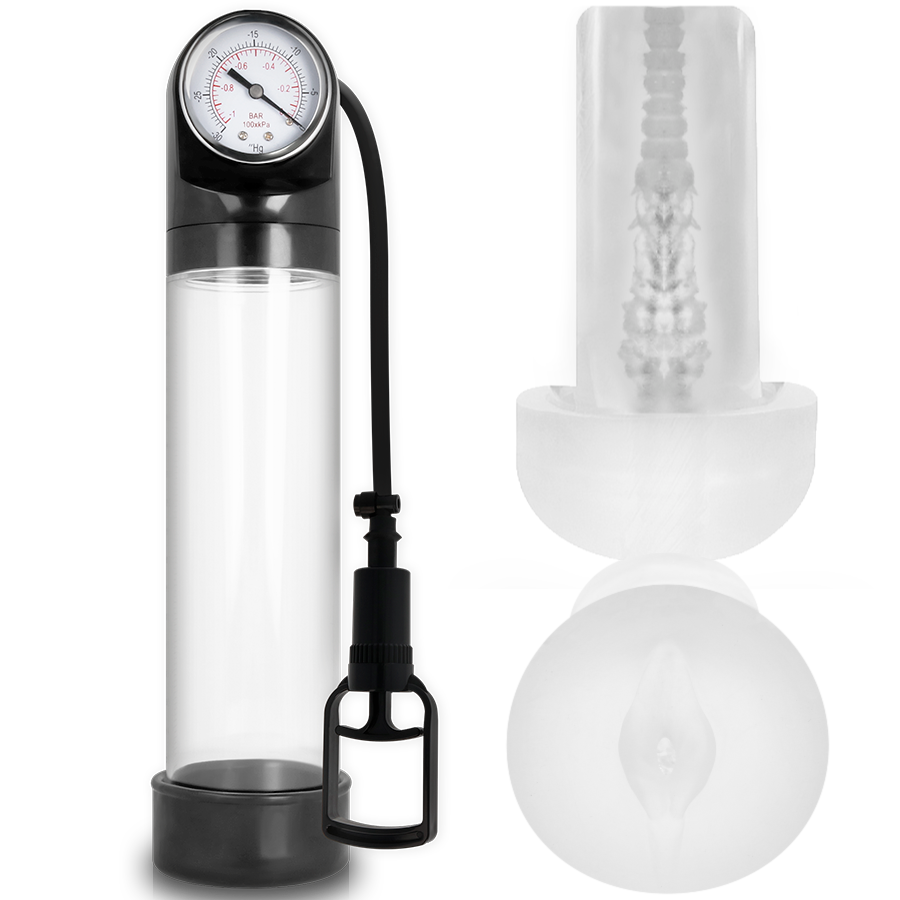 PUMP ADDICTED - RX9 TRANSPARENT AVEC MASTURBATEUR PUMP ADDICTED