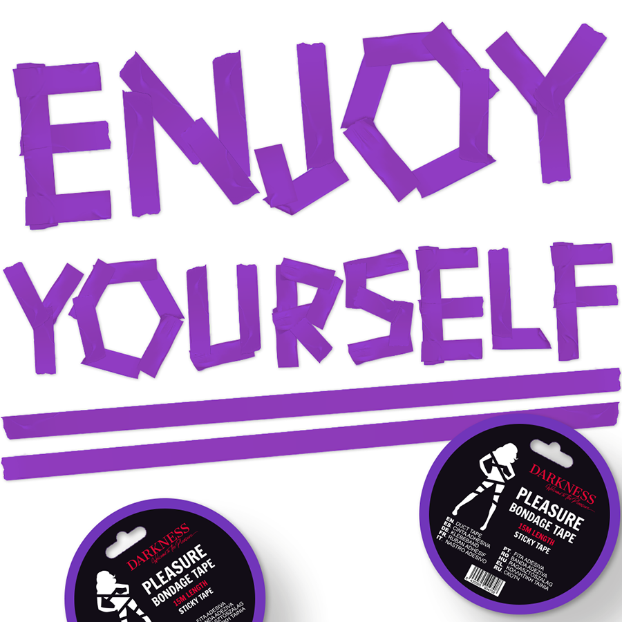 DARKNESS - RUBAN ADHÉSIF BONDAGE LILAS 15M DARKNESS BONDAGE