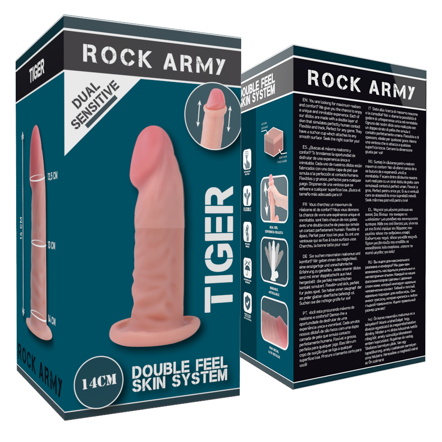 ROCKARMY - DOUBLE DENSITÉ TIGRE 14 CM -O- 4.46 CM ROCK ARMY