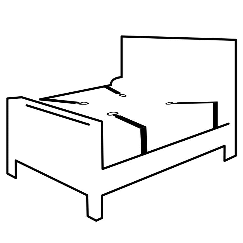 DARKNESS - ENSEMBLE DATTAQUES DE LIT DARKNESS BONDAGE