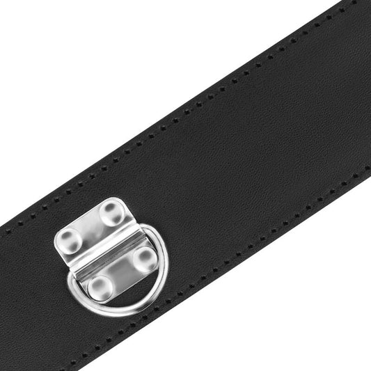 DARKNESS - COLLIER BDSM AVEC SERRURE NOIRE DARKNESS BONDAGE