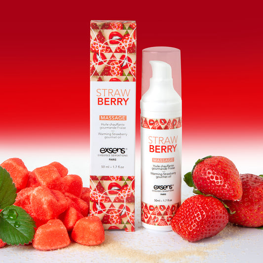 Huile de Massage Chauffante Fraise TONGA