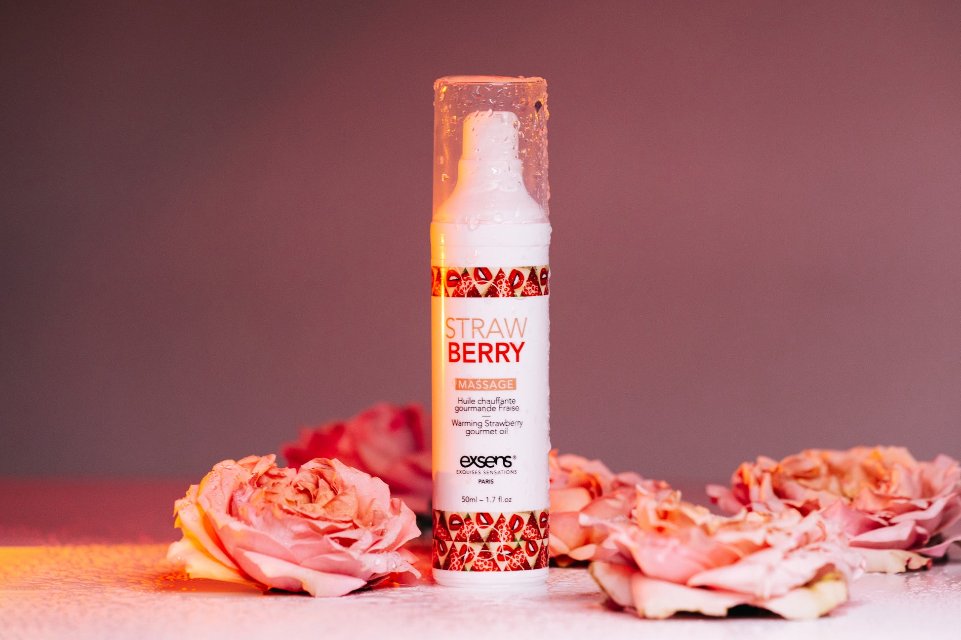 Huile de Massage Chauffante Fraise TONGA