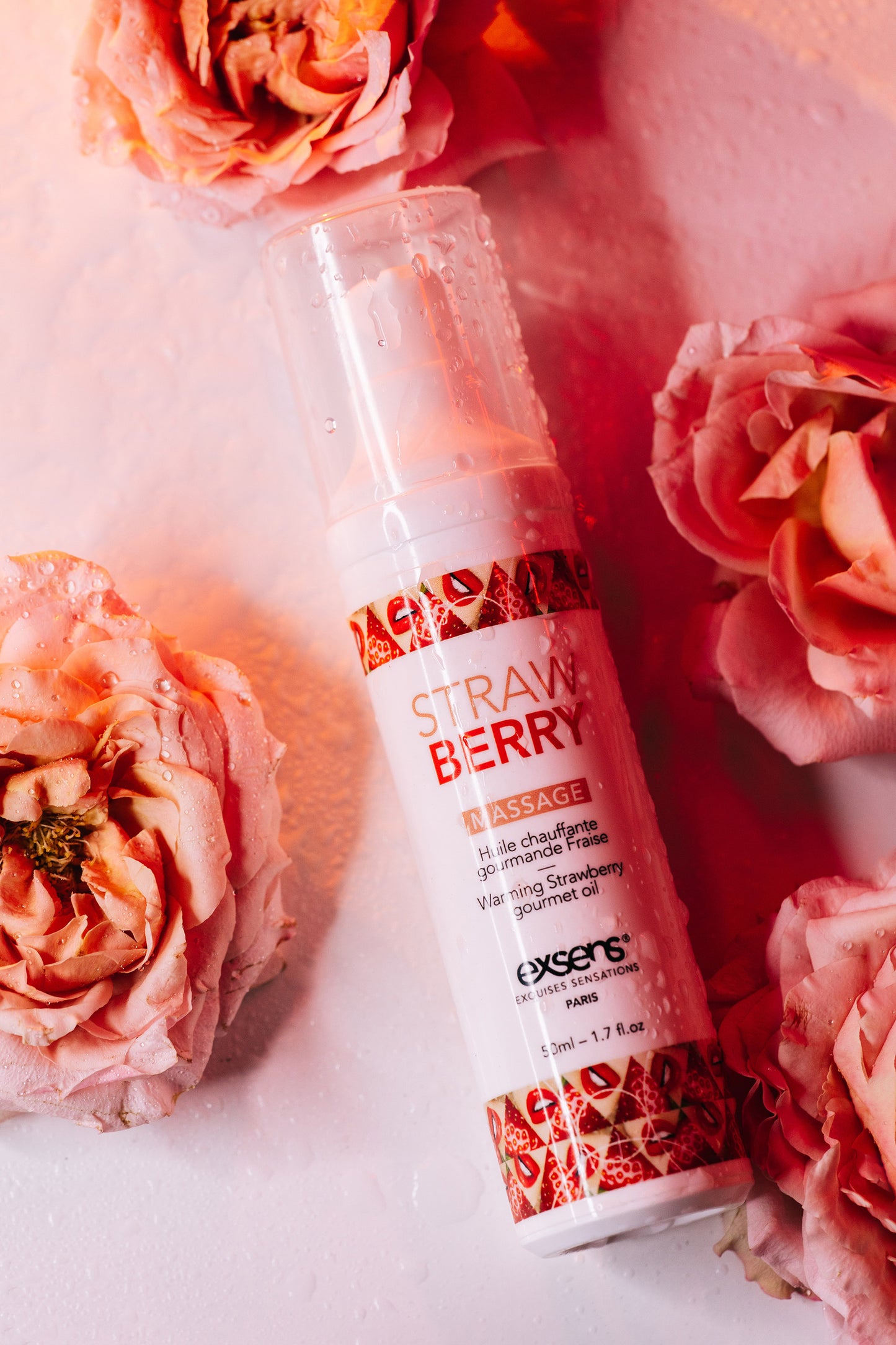 Huile de Massage Chauffante Fraise TONGA