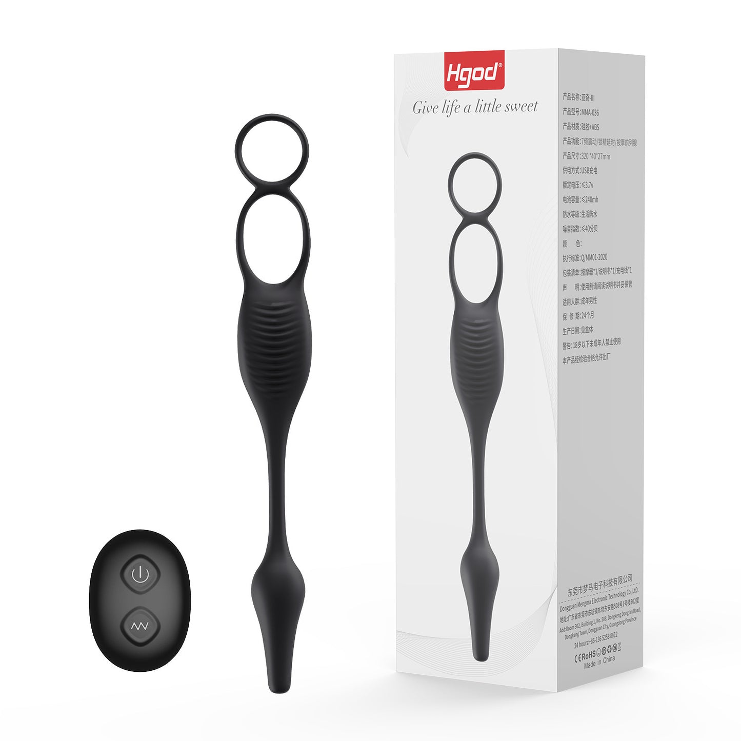 VIBROMASSEUR HOMME -EN-1 – ANNEAU VIBRANT + STIMULATION PROSTATIQUE + ZONE PÉRINÉALE POUR PLAISIR SOLO OU EN COUPLE