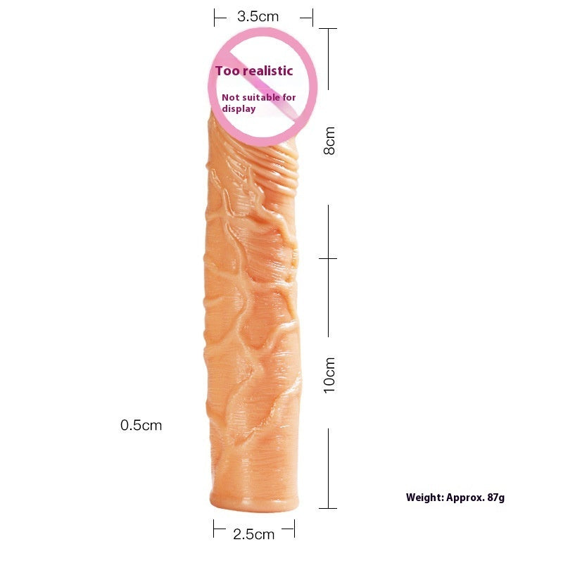 Gaine Pénienne “Hollow Cover” Ultra-Extensible & Sans Congestion – Extension pénis & Adaptateur Gode en TPE