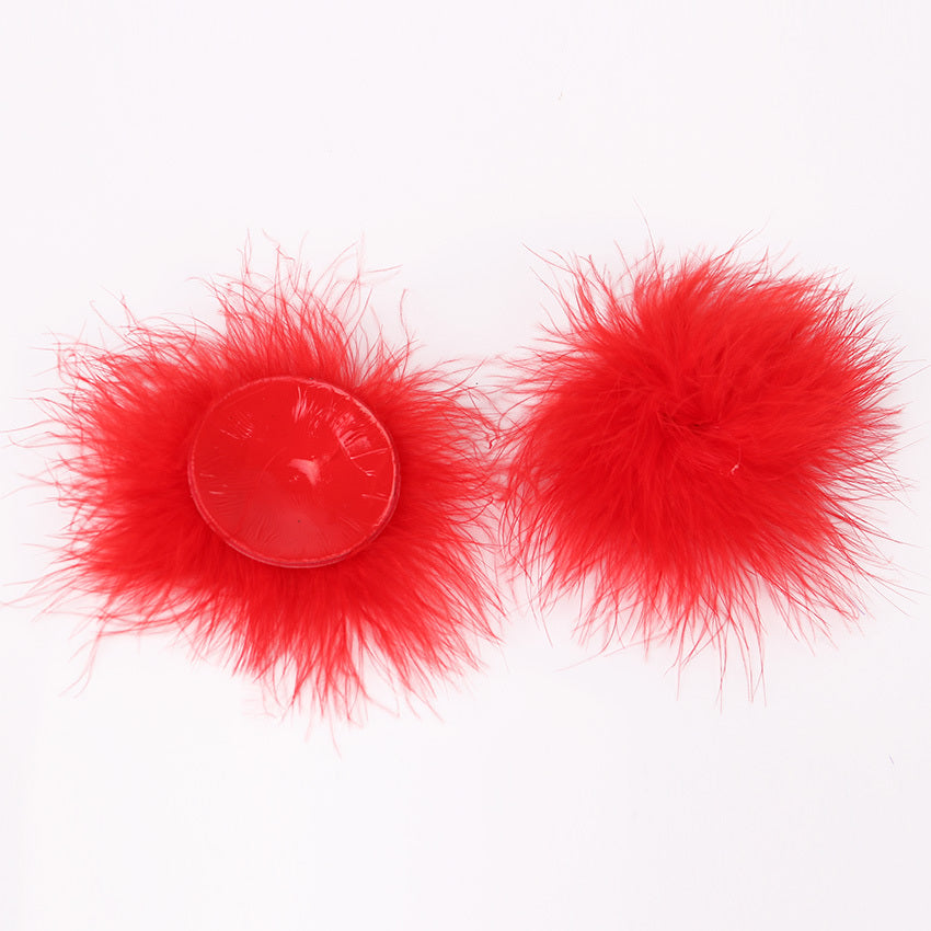 PATCHS MAMELONS RÉUTILISABLES EN SILICONE AVEC PLUMES