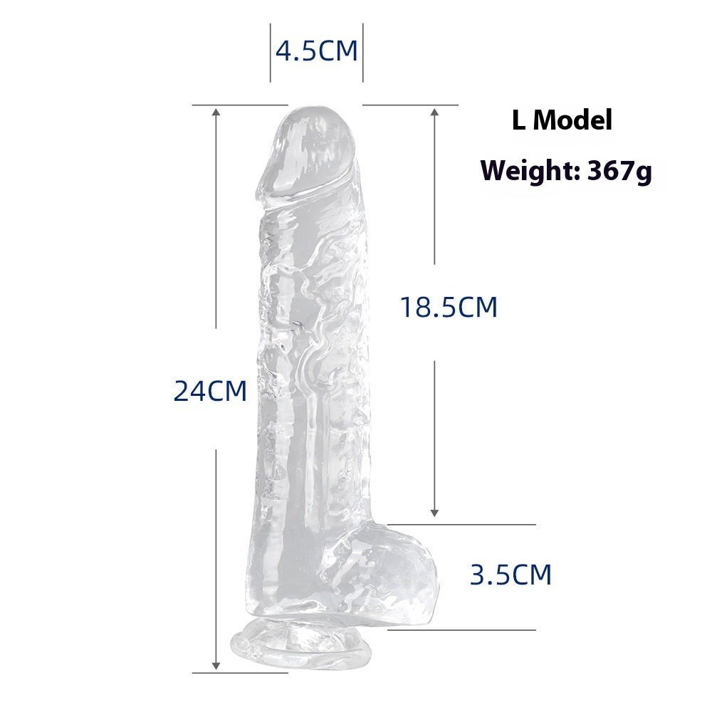 GODE TRANSPARENT 7 MODÈLES EN SILICONE RÉALISTE