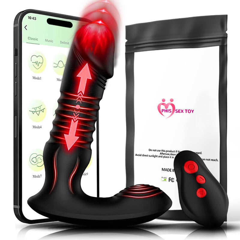 Plug Vibrant Téléscopique connecté et avec Télécommande – Silicone Médical & Contrôle App