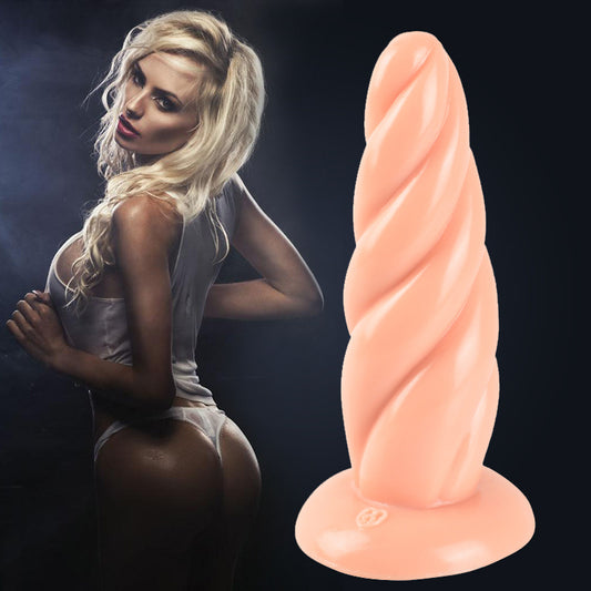 XXL Twisted Plug – Soft Suction Cup Dildo for Deep Penetration