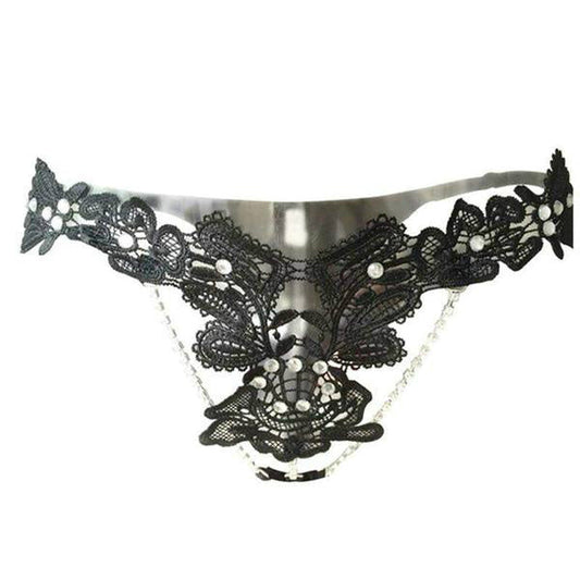 CULOTTE CHAÎNE AVEC PERLES  SÉDUCTION ET PLAISIR CJ