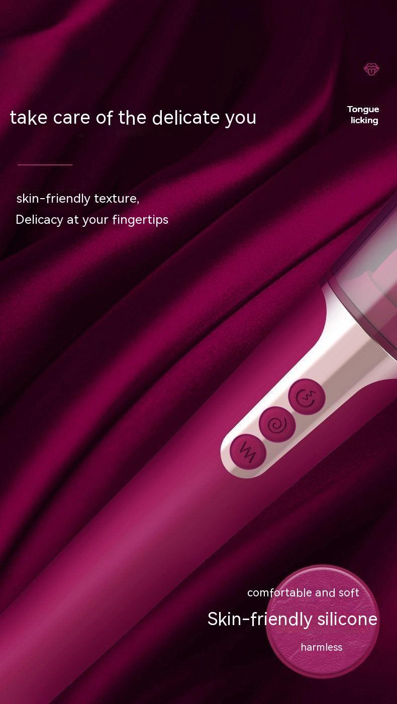 Vibromasseur automatique “Sabrina”  Léchage & Massage Silicone Extra Doux
