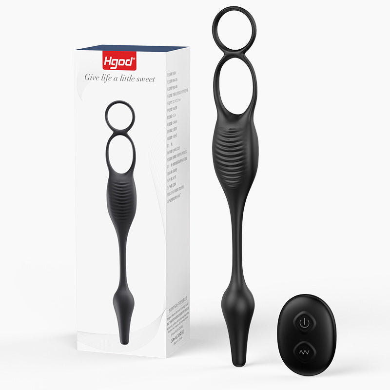 VIBROMASSEUR HOMME -EN-1 – ANNEAU VIBRANT + STIMULATION PROSTATIQUE + ZONE PÉRINÉALE POUR PLAISIR SOLO OU EN COUPLE