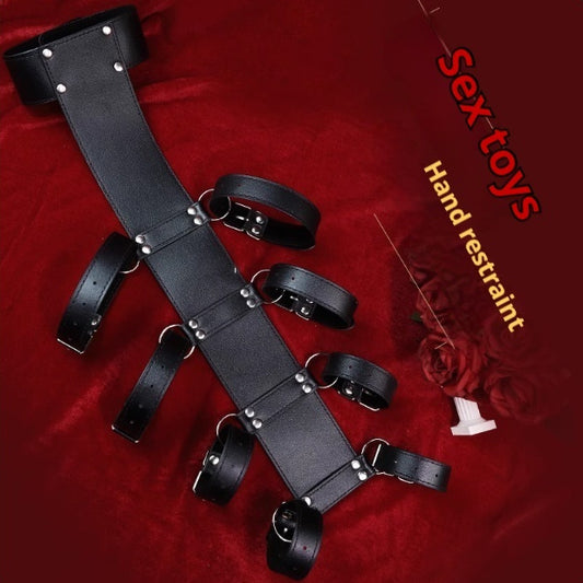 KIT BDSM COLLIER + LIENS BRAS DERRIÈRE LE DOS 🖤