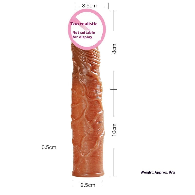 Gaine Pénienne “Hollow Cover” Ultra-Extensible & Sans Congestion – Extension pénis & Adaptateur Gode en TPE