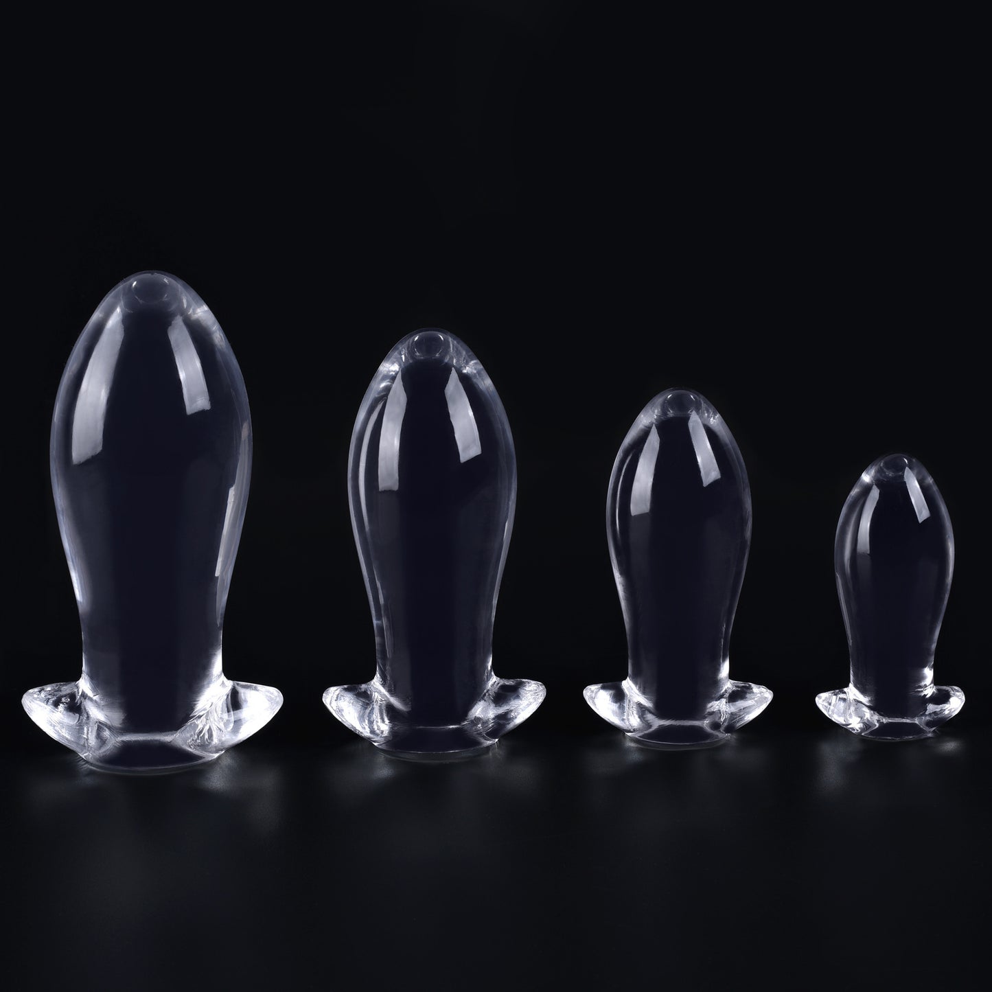 Plug Anal Transparente Extra-Doux “Tyrannosaurus” 4 Tailles (S • M • L • XL)
