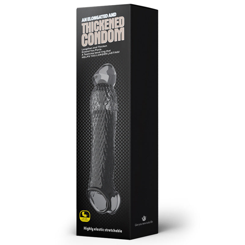Gaine Pénienne & Adaptateur Gode Set Agrandissement Vibrant Silicone Homme et couple