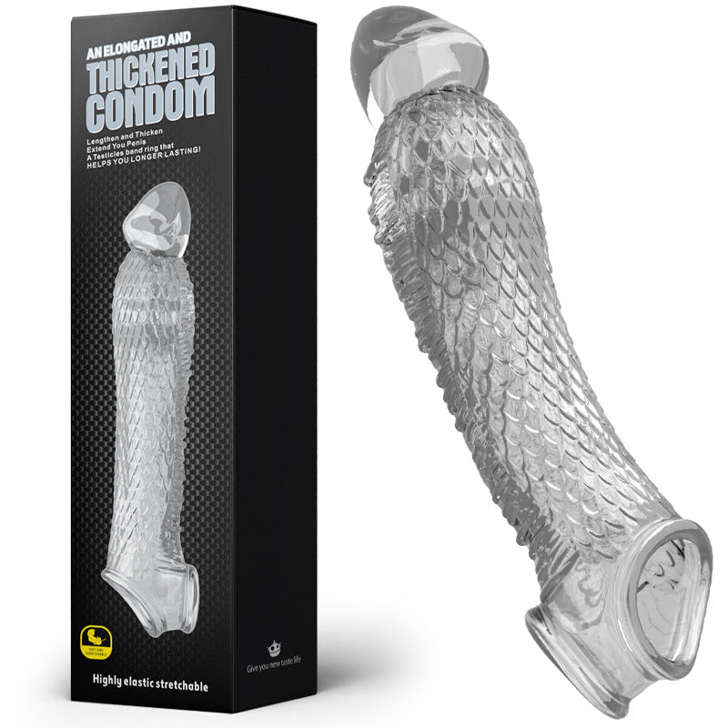 Gaine Pénienne & Adaptateur Gode Set Agrandissement Vibrant Silicone Homme et couple