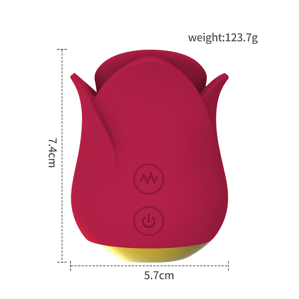 ROSE LANGUE LÉCHANTE VIBRANTE  STIMULATEUR  VIBROMASSEUR LÈVRES ROUGES & LANGUE EN MOUVEMENT