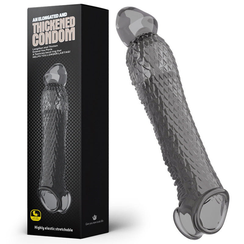 Gaine Pénienne & Adaptateur Gode Set Agrandissement Vibrant Silicone Homme et couple