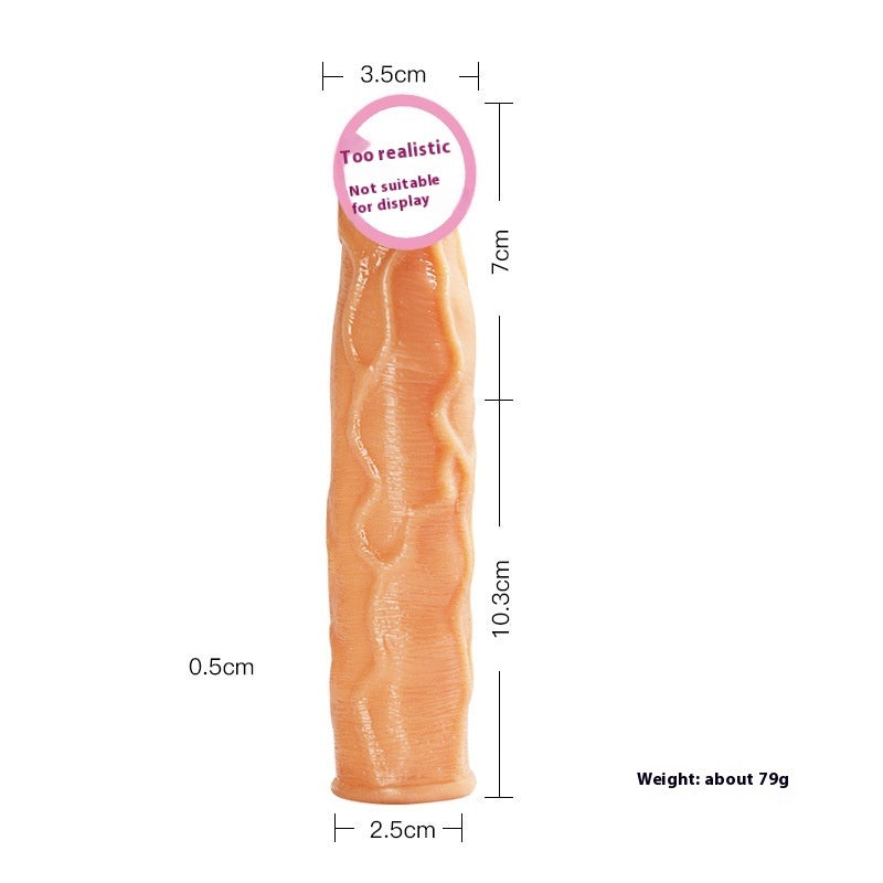 Gaine Pénienne “Hollow Cover” Ultra-Extensible & Sans Congestion – Extension pénis & Adaptateur Gode en TPE