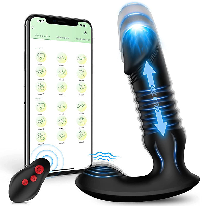 Plug Vibrant Téléscopique connecté et avec Télécommande – Silicone Médical & Contrôle App