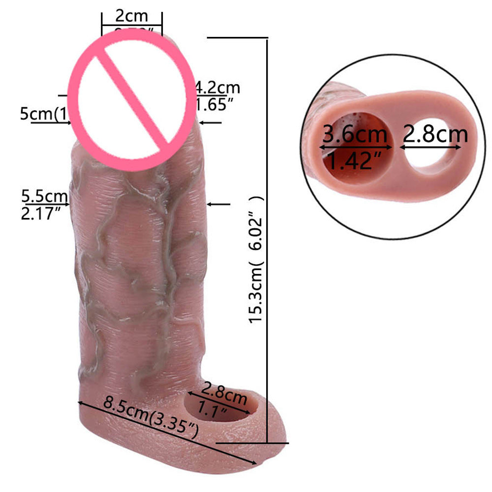 Gaine Pénienne en Silicone Liquide pour Taille et Plaisir Amplifiés Man Sleeve+
