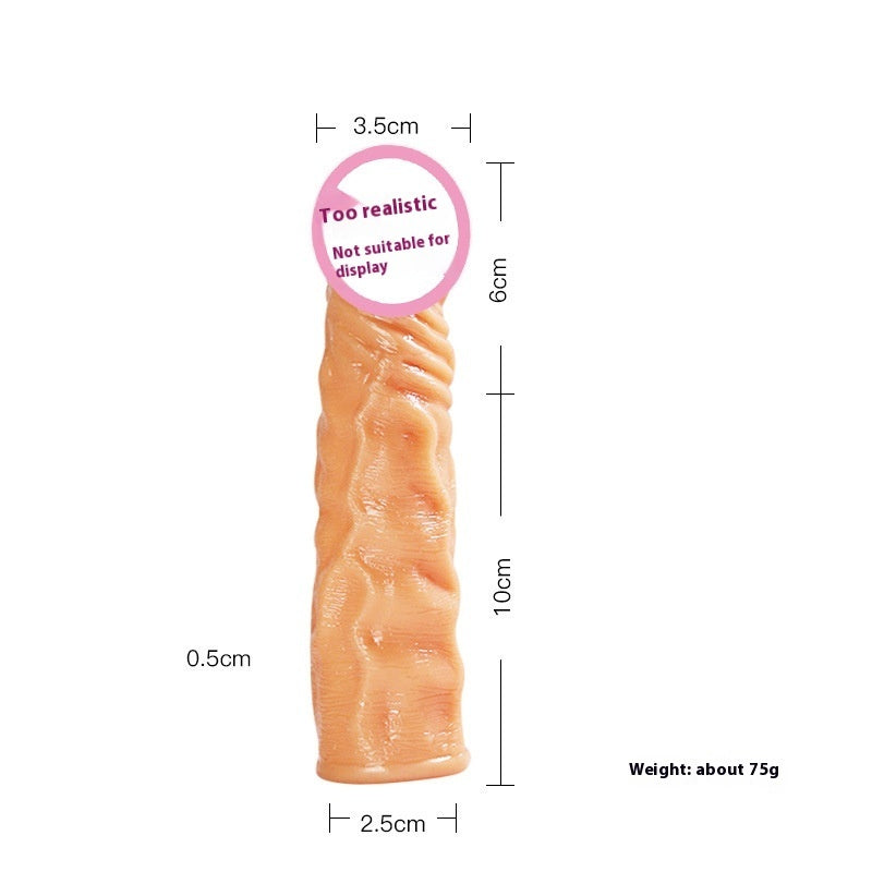 Gaine Pénienne “Hollow Cover” Ultra-Extensible & Sans Congestion – Extension pénis & Adaptateur Gode en TPE