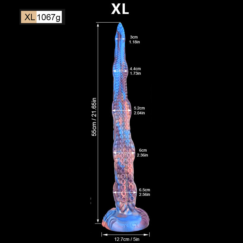 Dildo Gode Pieuvre Octopus  Silicone Ultra-Souple choix de 28 à 55 cm (Tailles S à XL)