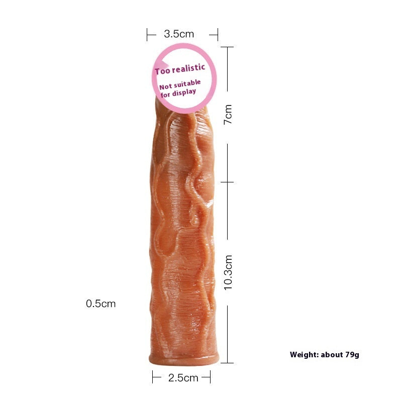 Gaine Pénienne “Hollow Cover” Ultra-Extensible & Sans Congestion – Extension pénis & Adaptateur Gode en TPE