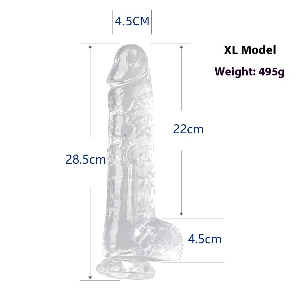 GODE TRANSPARENT 7 MODÈLES EN SILICONE RÉALISTE