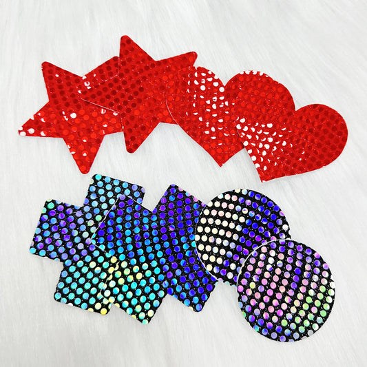 CACHE-TÉTONS LOVE PAILLETTES