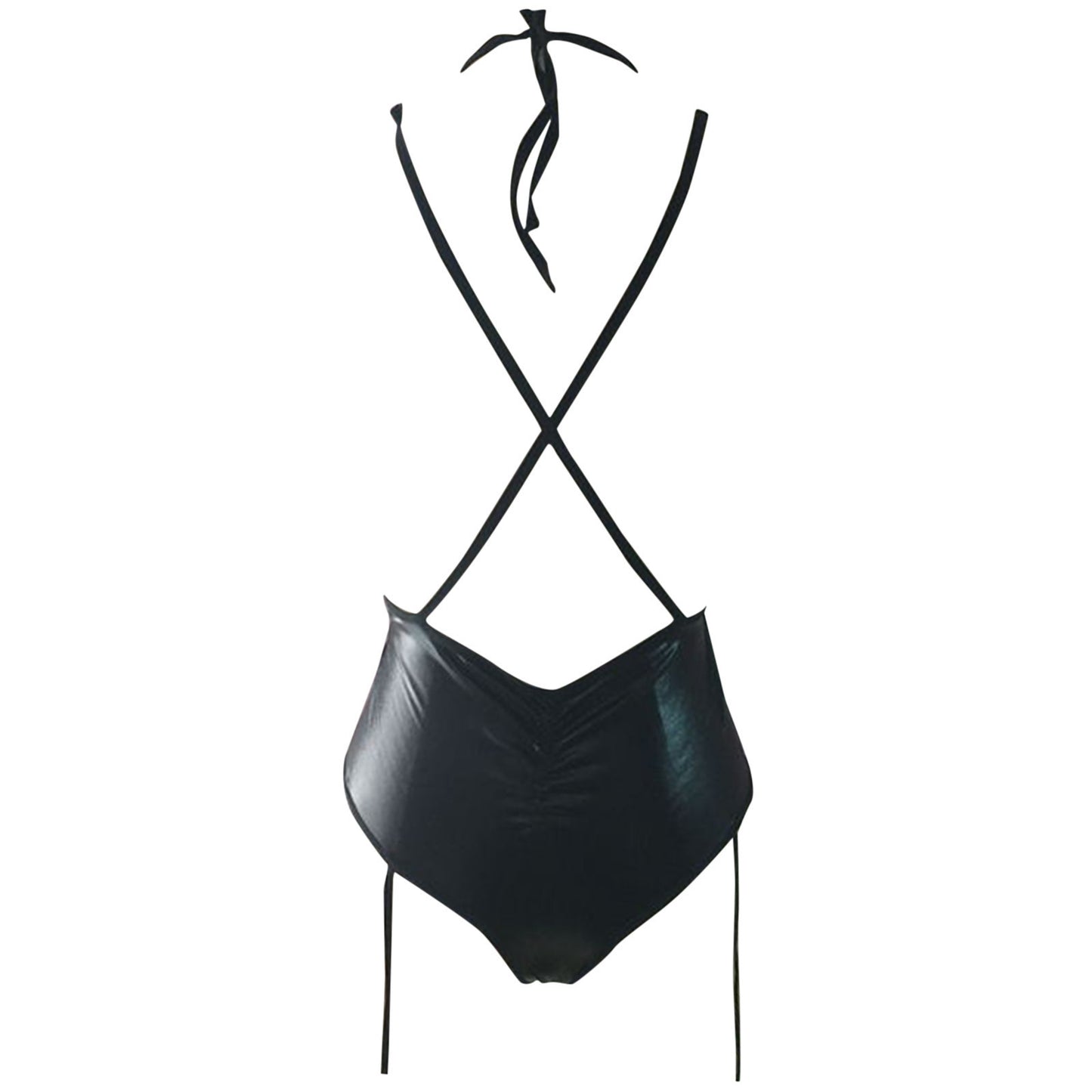 BODY IMITATION CUIR AVEC JARRETIÈRES