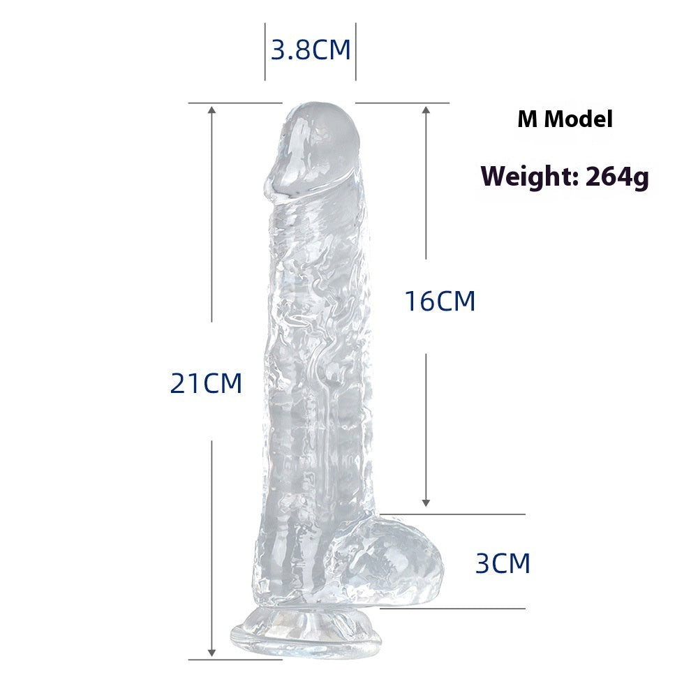 GODE TRANSPARENT 7 MODÈLES EN SILICONE RÉALISTE