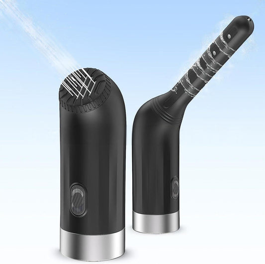 CANULE DE NETTOYAGE INTIME ÉLECTRIQUE & ENTRETIEN DES SEXTOYS  DOUBLE EMBOUT PORTABLE AUTOMATIQUE ET ADAPTABLE SUR 95 % DES BOUTEILLES