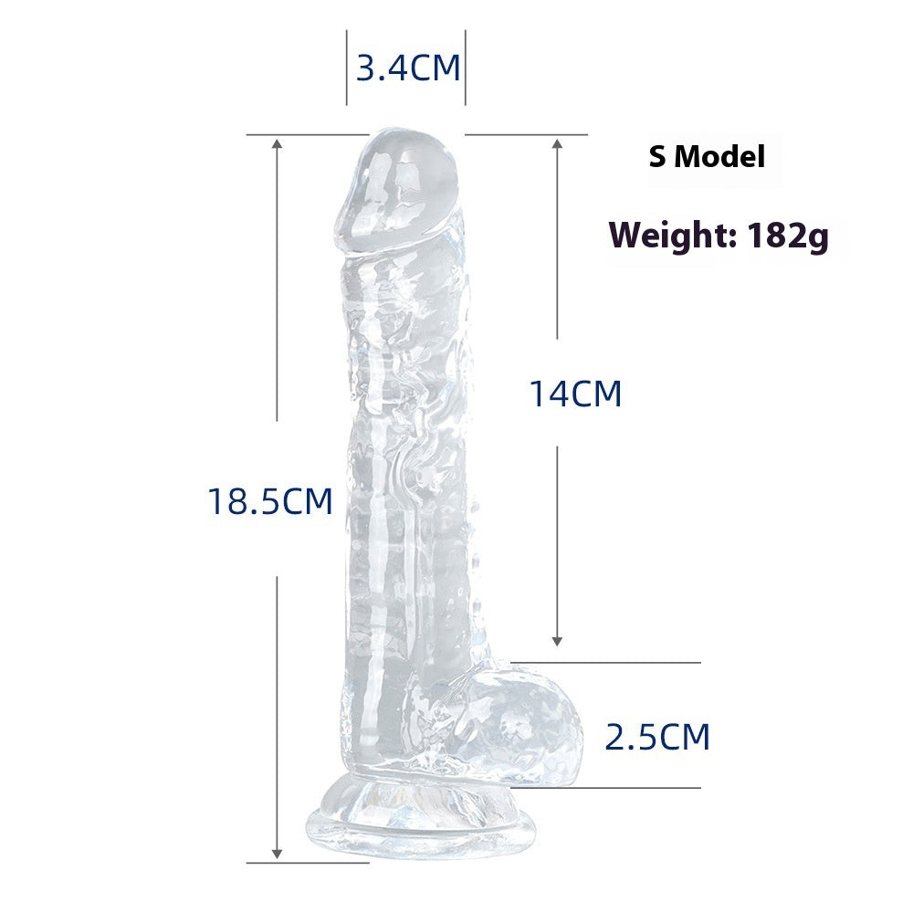 GODE TRANSPARENT 7 MODÈLES EN SILICONE RÉALISTE