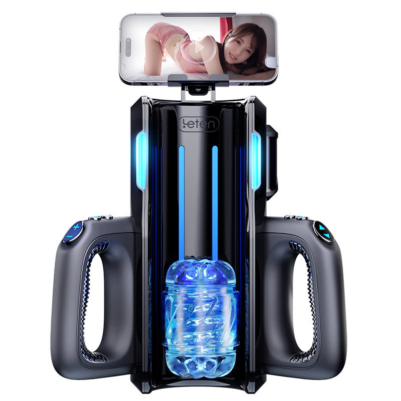 MASTURBATEUR THUNDER GUN PRO AUTOMATIQUE HAUTE PERFORMANCE 72 MODES TÉLESCOPIQUE 12 CM, 700 COUPS/MIN, VITESSE RÉGLABLE