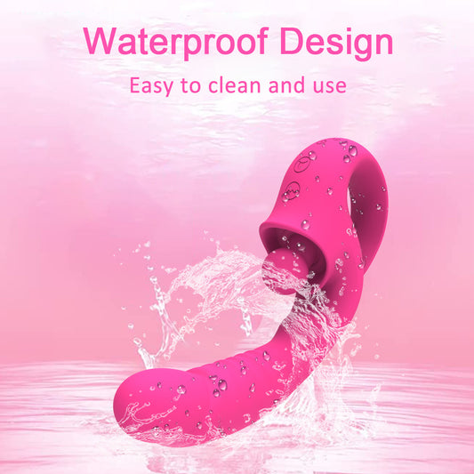 Shuangmada Female Stimulator – Licking &amp; Vibration Effect – 7 Modes – USB Rechargeable