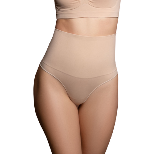 BYE-BRA - FAONNEUR SANS POINTS STYLE STRING BEIGE TAILLE S BYE BRA - UNDERWEAR