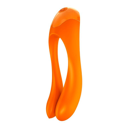 SATISFYER - VIBRATEUR  DOIGTS CANDY CANE ORANGE SATISFYER VIBRATOR