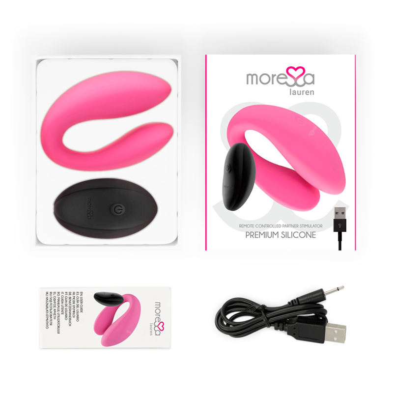 MORESSA - STIMULATEUR  TÉLÉCOMMANDE LAUREN POUR COUPLES MORESSA